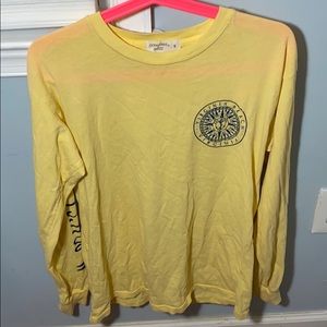 Yellow long sleeve tee